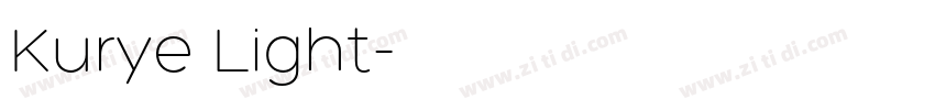 Kurye Light字体转换